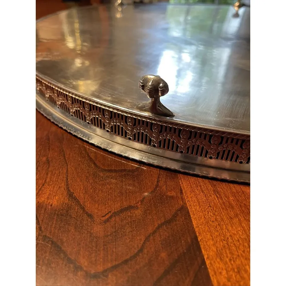 Sheffield Silver Punch Bowl Footed Tray Whiting Louis XV 197g Sterling Ladle Lot